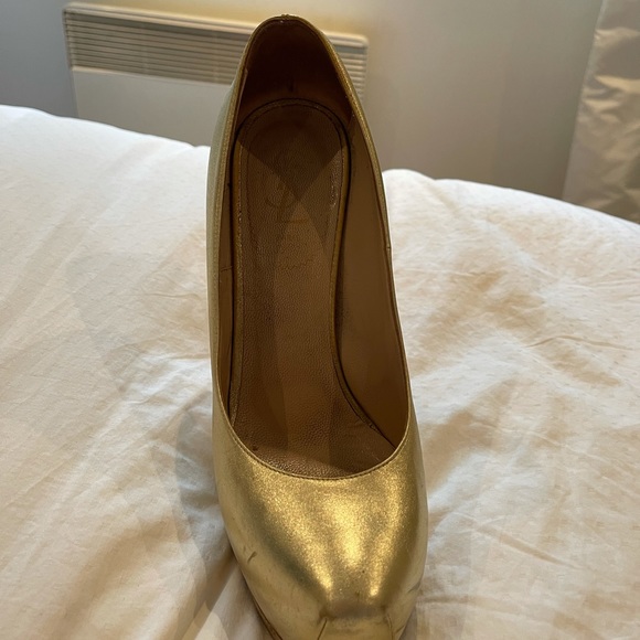 YSL tribtoo heels in gold - Picture 4 of 4